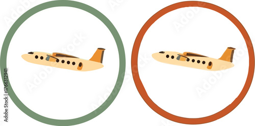 Stylish airplane icon set perfect for travel blogs and airline branding, offering a modern and clean aesthetic ideal for aviation enthusiasts and industry professionals