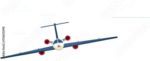 Dreamy skies with airplane soaring high, perfect for travel bloggers, aviation enthusiasts, and creating a sense of adventure and wanderlust