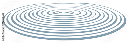Stylized Water Ripples or Sound Wave Concept Illustration