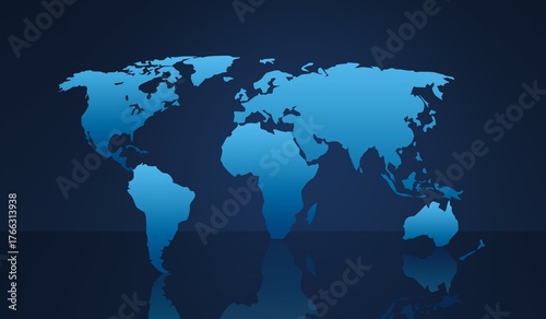 Earth planet globe at dark background