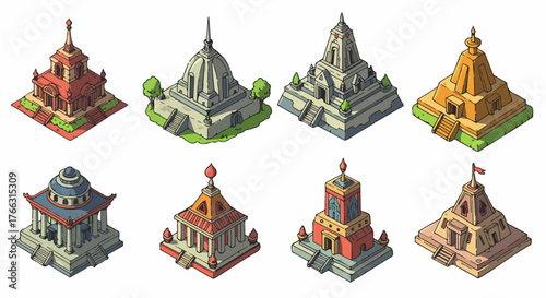 People waiting at bus stop in traditional clothing