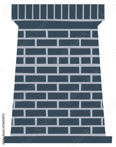 Medieval Stone Castle Tower Illustration for Fantasy or Historical Concepts