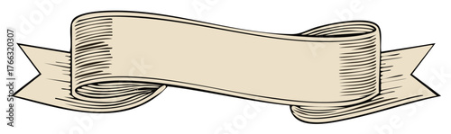 Vintage banner illustration with space for text or design elements, vector