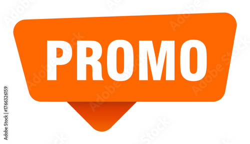 promo sticker. promo orange sign isolated on transpatent background