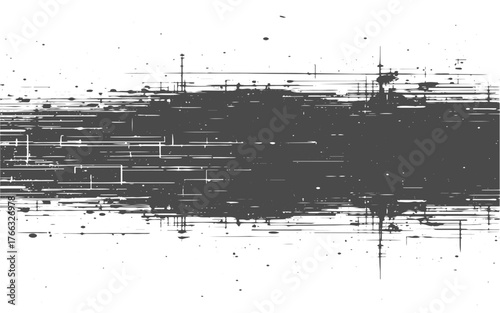 Vector grunge brush strokes texture rough black scratches for paint splatter template.ink brushstroke on white background with visible splashes for watercolor style effect. 