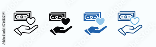Employee Benefits Icon Sheet Multiple Style Collection Isolated Vector