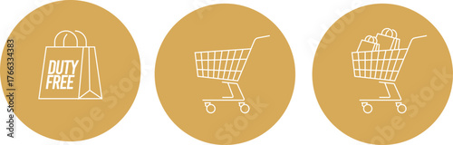 Shopping Cart Icon Vector Illustration