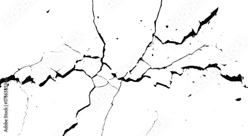 Texture for Destruction or Decay Theme. Cracked Wall Texture Background