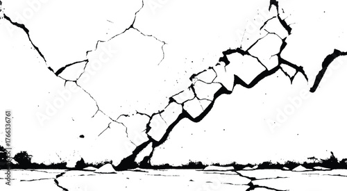 Cracked Wall Texture Background