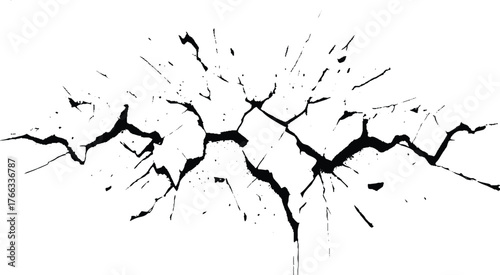 Cracked Wall Texture Background