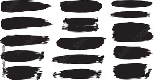set of black and white grunge frames
