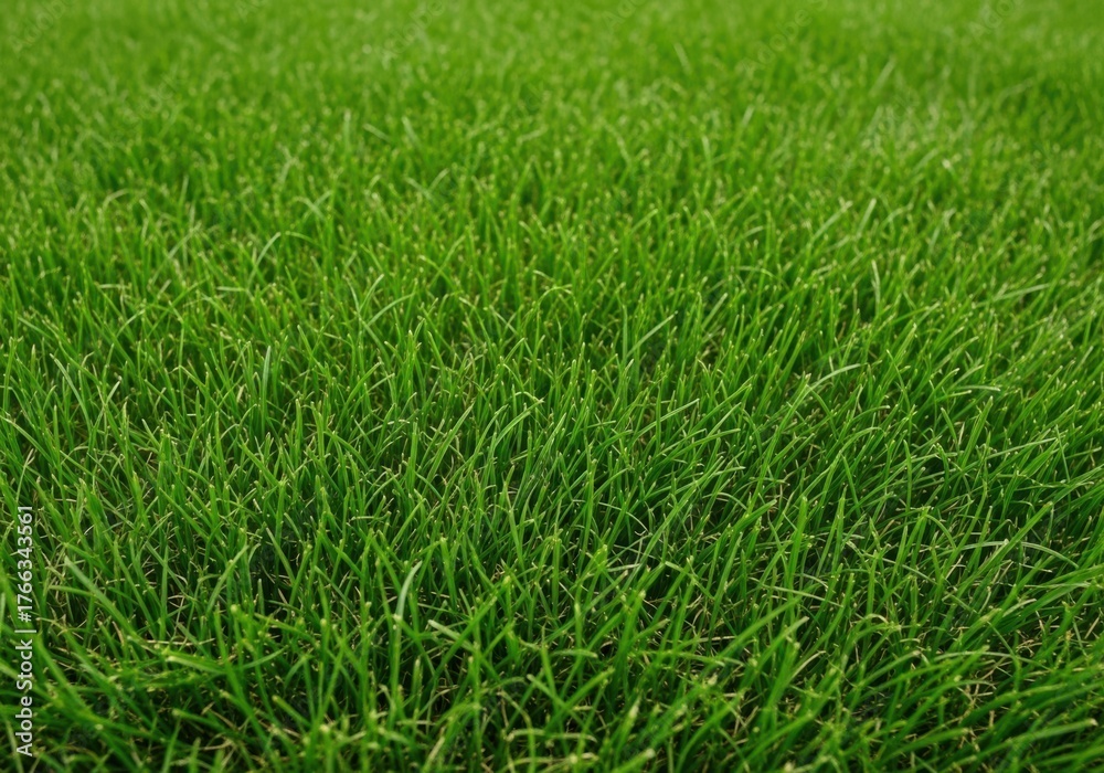 Obraz premium Vibrant green grass texture background full frame close up nature field lawn illustration