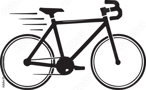 A vibrant blue bicycle with a classic frame design pedals handlebars and wheels depicted as a hand drawn illustration isolated on white background.