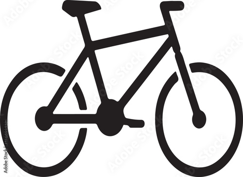 A vibrant blue bicycle with a classic frame design pedals handlebars and wheels depicted as a hand drawn illustration isolated on white background.