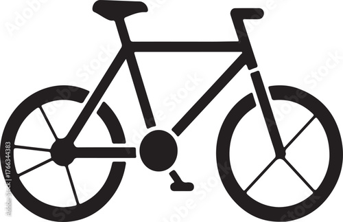 A vibrant blue bicycle with a classic frame design pedals handlebars and wheels depicted as a hand drawn illustration isolated on white background.