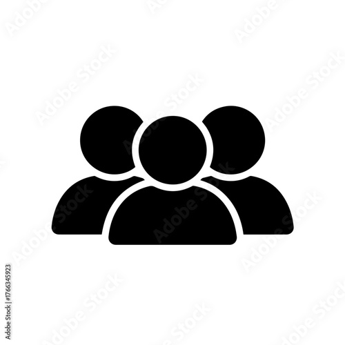 Simple icon representing a group of people