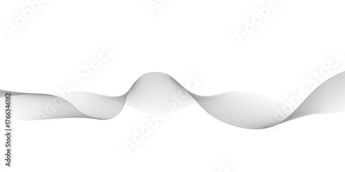 Soft abstract gray wave background design.