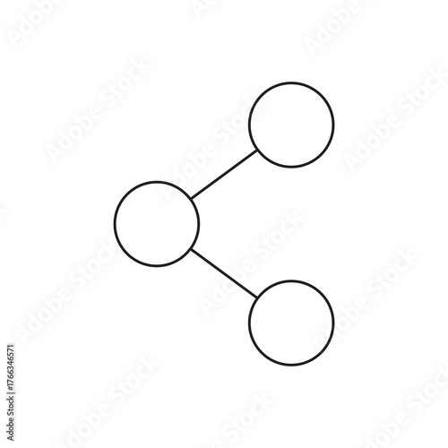 Network Connection Social Share Outline Icon