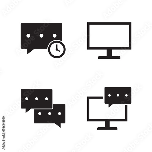 Filled Icons for Desktop Chat and Message Notifications
