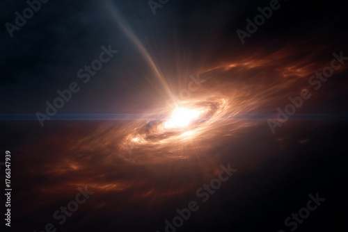 The Protostar — Glowing Infant Star in a Cosmic Cloud Nebula
