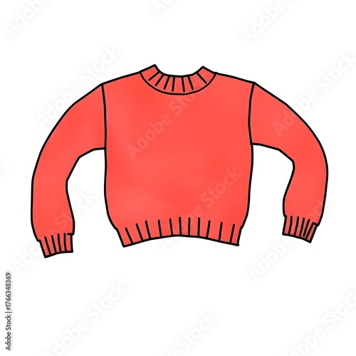 cozy sweatshirt watercolor illustration