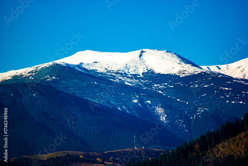 mount hood in the snow