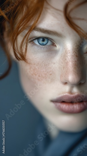 Minimalist professional centered portrait for stock use