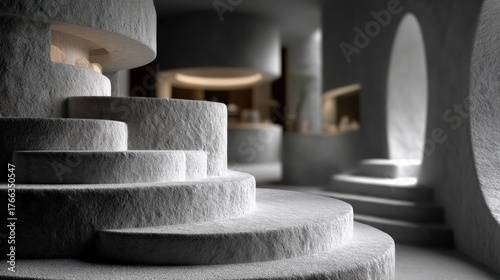 Monochrome conceptual study of texture and form