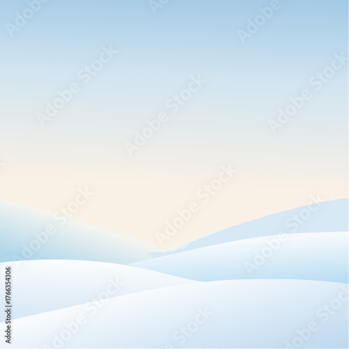 Calm Winter Poster Template Vector