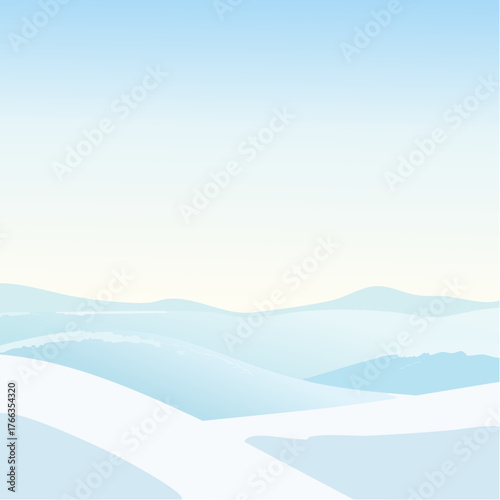 Winter Morning Gradient Background Vector