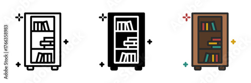 Bookshelf is filled with textbooks and references, symbolizing lifelong learning, study, and academic exploration.
