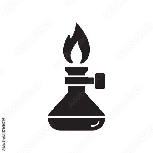 Black and white chess pawn vector illustration