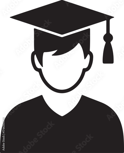 smiling graduate wearing cap and gown holding diploma