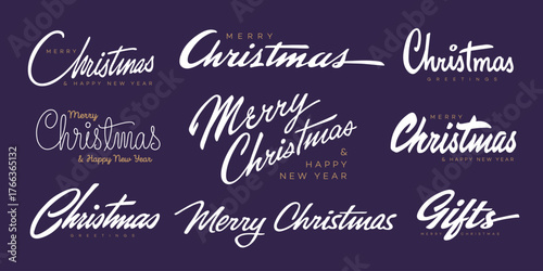 Christmas lettering design