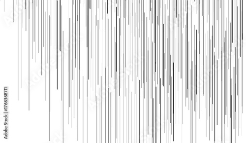 Futuristic Striped Design. Minimalist Black and White Line Art