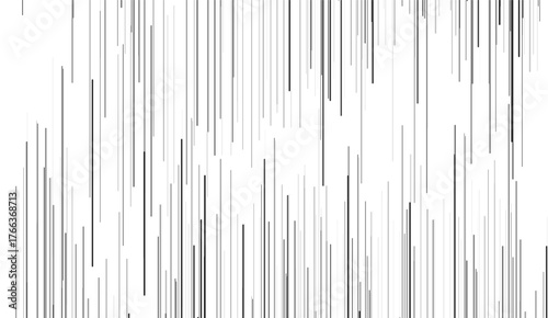 Futuristic Striped Design. Minimalist Black and White Line Art