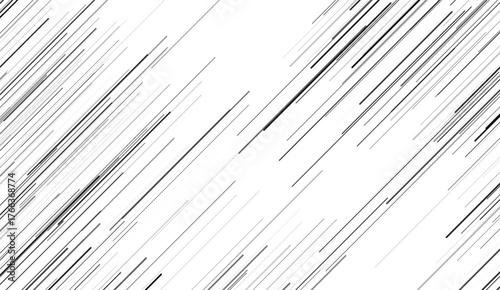 Dynamic Speed Lines used in Manga or Anime. Editable Clip Art.