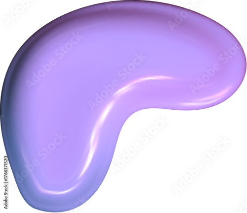 Abstract isolated 3D blob with chrome surface. Fluid Y2K shape and shiny liquid motion form a sleek 3D chrome blob figure.