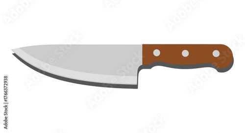 knife on a white background
