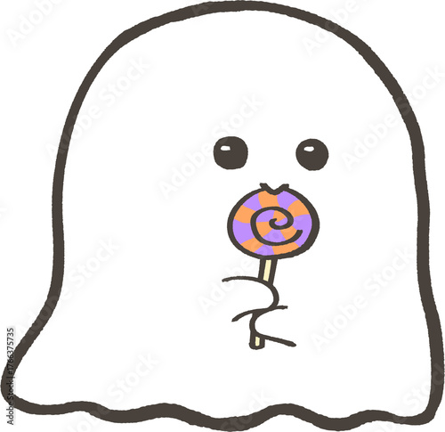 おばけ_キャンディ(紫)