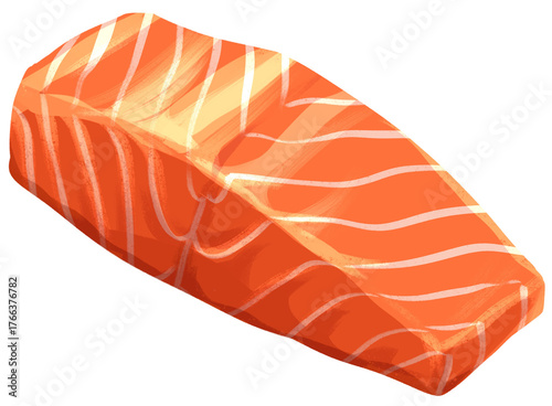 raw salmon fish fillet