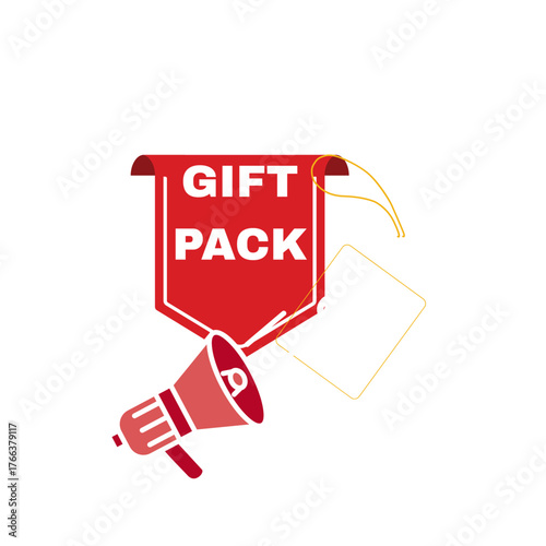 Gift pack label. 