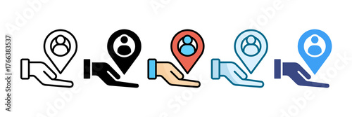 Resource Allocation Icon Set Multiple Style Collection