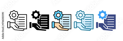 Project Execution Icon Set Multiple Style Collection