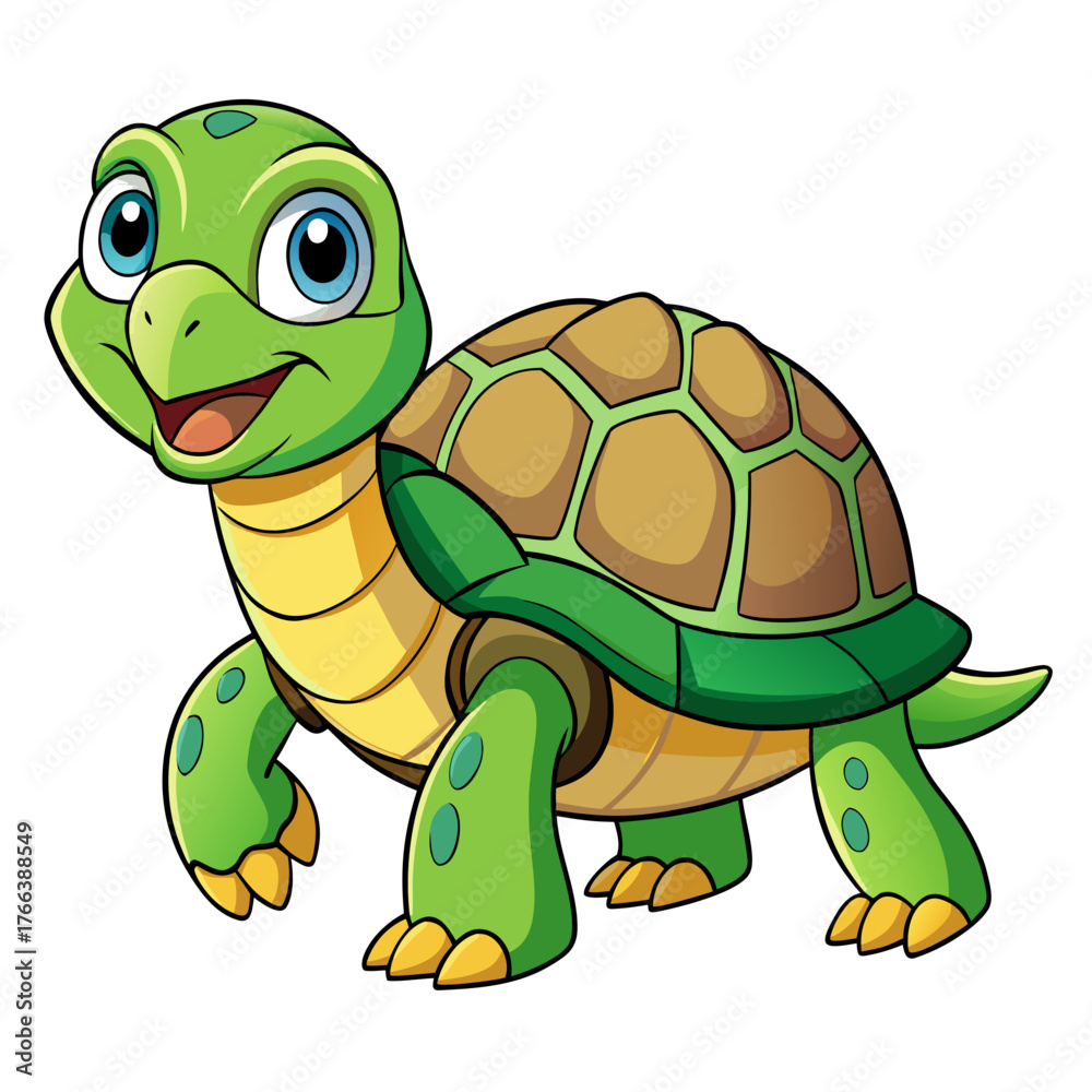 Fototapeta premium funny turtle cartoon