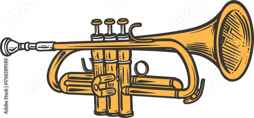트럼펫 일러스트