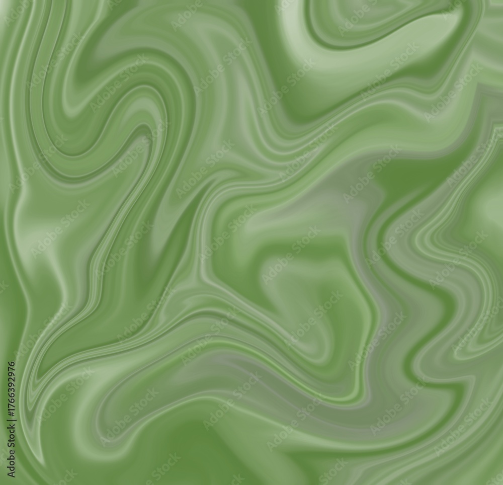Fototapeta premium Soft Olive Green Marble Fluid Abstract Background