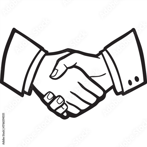 Business Handshake Vector Illustration