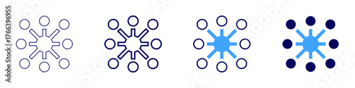 Connect commerce icon in 4 different styles. Thin Line, Line, Bold Line, Duotone. Duotone style. Editable stroke
