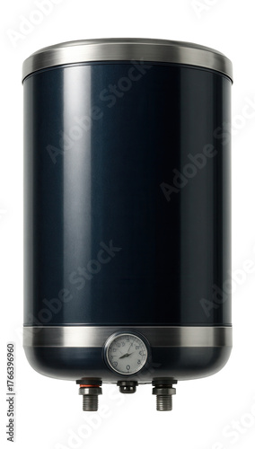 Glass-coated water heater for durability and dependability in hard water regions.